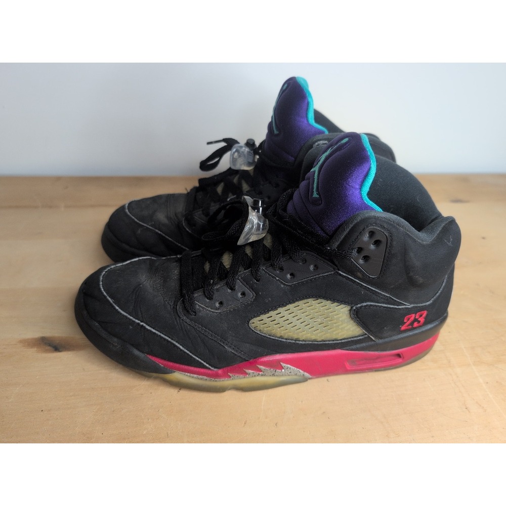 Nike Air Jordan 5 Retro Top 3 Fire Red Metallic Grape Men's 11.5 [CZ1786-001]